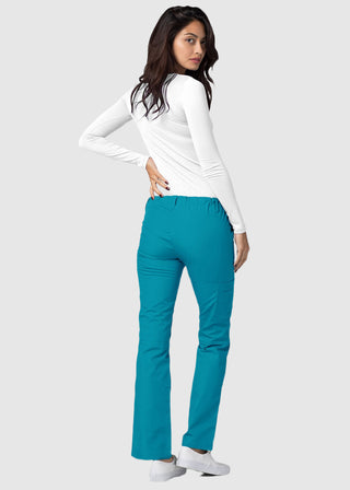 Adar Women Medical Multi Pocket Drawstring Scrub Pants