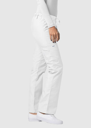 Adar Women Medical Multi Pocket Drawstring Scrub Pants