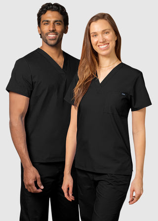 Adar Unisex Single Pocket V-Neck Nursing Scrubs