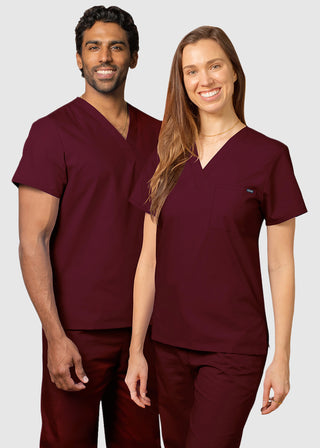Adar Unisex Single Pocket V-Neck Nursing Scrubs