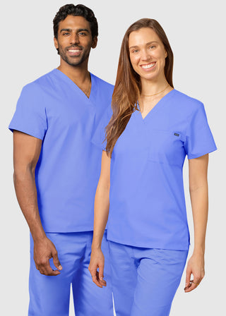 Adar Unisex Single Pocket V-Neck Nursing Scrubs
