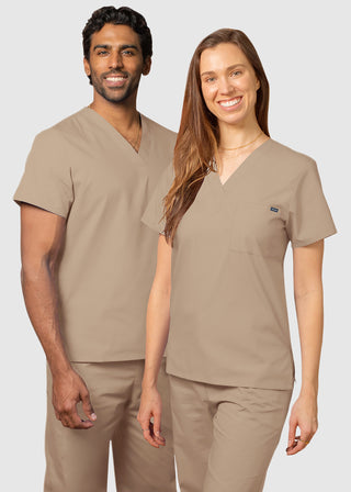 Adar Unisex Single Pocket V-Neck Nursing Scrubs