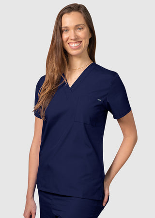 Adar Unisex Single Pocket V-Neck Nursing Scrubs