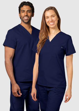 Adar Unisex Single Pocket V-Neck Nursing Scrubs