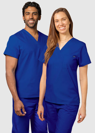 Adar Unisex Single Pocket V-Neck Nursing Scrubs
