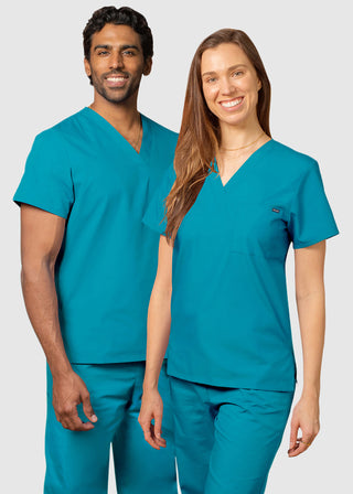 Adar Unisex Single Pocket V-Neck Nursing Scrubs