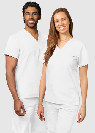 Adar Unisex Single Pocket V-Neck Nursing Scrubs