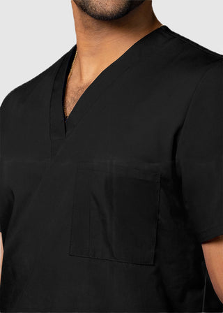Free Embroidery Unisex V-Neck Three Pockets Nursing Scrub Top