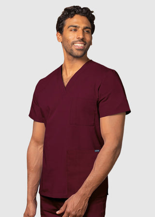 Free Embroidery Unisex V-Neck Three Pockets Nursing Scrub Top