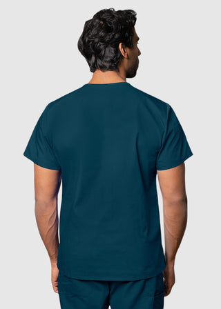 Free Embroidery Unisex V-Neck Three Pockets Nursing Scrub Top