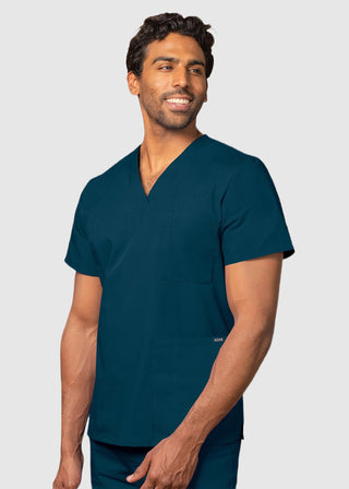 Free Embroidery Unisex V-Neck Three Pockets Nursing Scrub Top