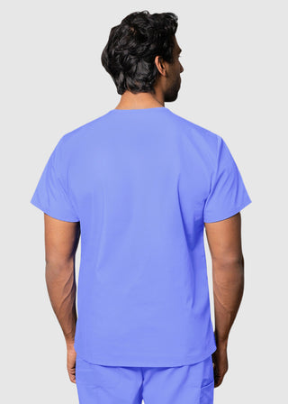 Free Embroidery Unisex V-Neck Three Pockets Nursing Scrub Top