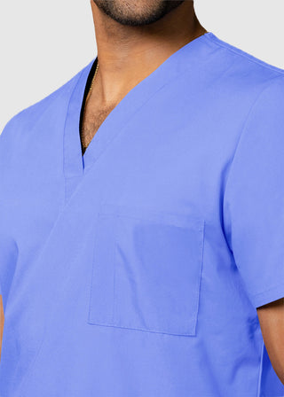 Free Embroidery Unisex V-Neck Three Pockets Nursing Scrub Top