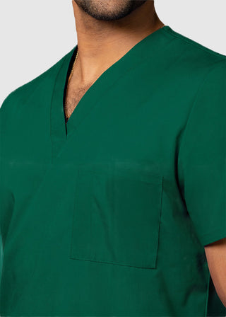 Free Embroidery Unisex V-Neck Three Pockets Nursing Scrub Top