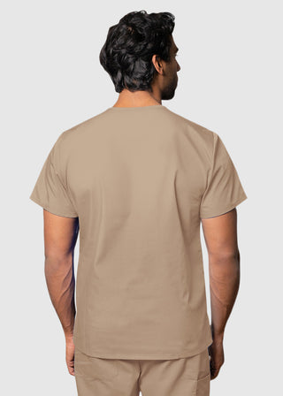 Free Embroidery Unisex V-Neck Three Pockets Nursing Scrub Top