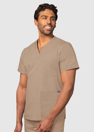 Free Embroidery Unisex V-Neck Three Pockets Nursing Scrub Top