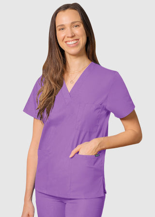 Adar Unisex V-Neck Three Pockets Nursing Scrub Top