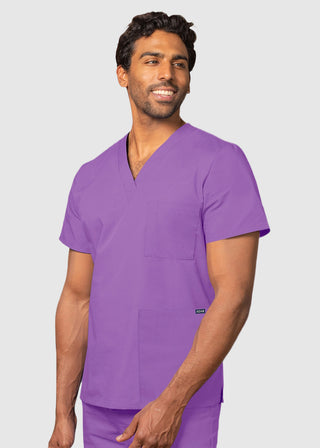 Free Embroidery Unisex V-Neck Three Pockets Nursing Scrub Top