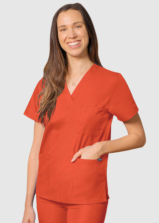 Adar Unisex V-Neck Three Pockets Nursing Scrub Top