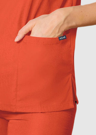 Adar Unisex V-Neck Three Pockets Nursing Scrub Top