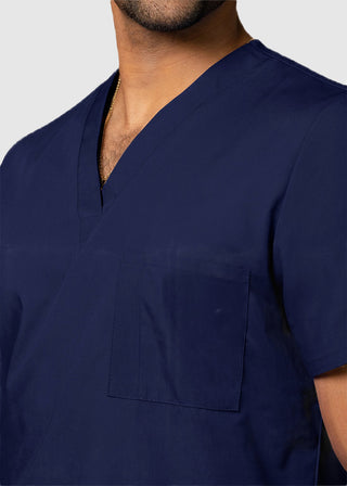 Free Embroidery Unisex V-Neck Three Pockets Nursing Scrub Top