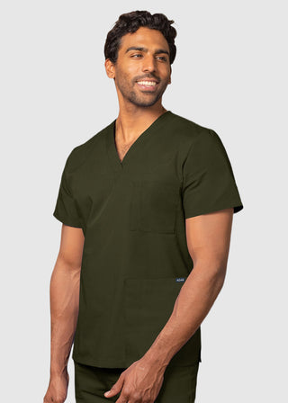 Free Embroidery Unisex V-Neck Three Pockets Nursing Scrub Top
