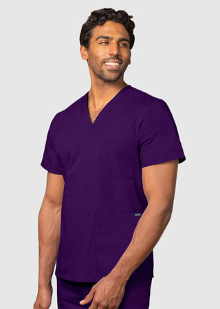 Free Embroidery Unisex V-Neck Three Pockets Nursing Scrub Top