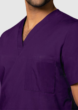 Free Embroidery Unisex V-Neck Three Pockets Nursing Scrub Top