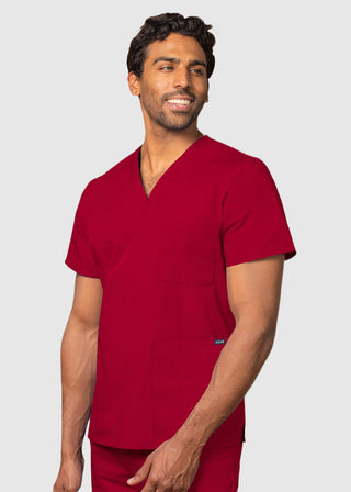 Free Embroidery Unisex V-Neck Three Pockets Nursing Scrub Top