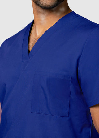 Free Embroidery Unisex V-Neck Three Pockets Nursing Scrub Top