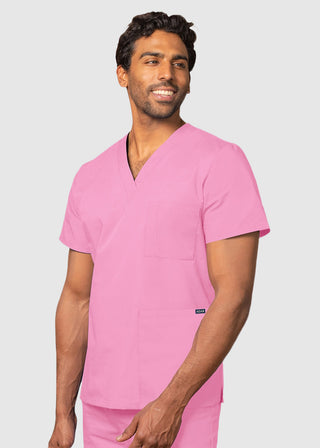 Free Embroidery Unisex V-Neck Three Pockets Nursing Scrub Top