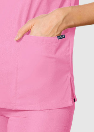Adar Unisex V-Neck Three Pockets Nursing Scrub Top