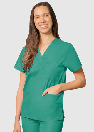 Adar Unisex V-Neck Three Pockets Nursing Scrub Top