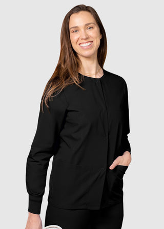Adar Uniforms Womens Two Pocket Warm-Up Scrub Jacket