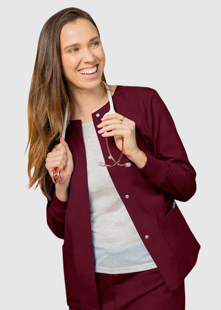 Adar Uniforms Womens Two Pocket Warm-Up Scrub Jacket