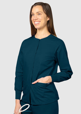 Adar Uniforms Womens Two Pocket Warm-Up Scrub Jacket