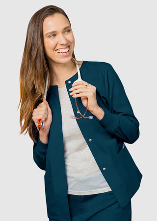 Adar Uniforms Womens Two Pocket Warm-Up Scrub Jacket