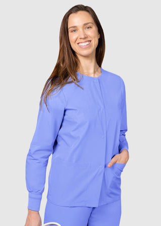 Adar Uniforms Womens Two Pocket Warm-Up Scrub Jacket