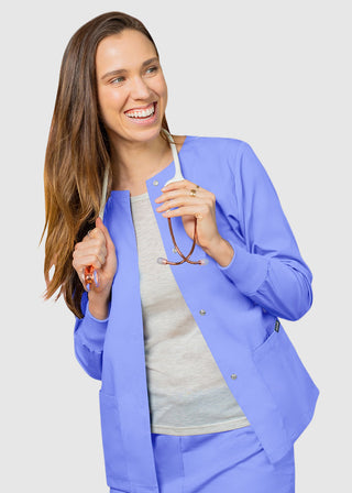 Adar Uniforms Womens Two Pocket Warm-Up Scrub Jacket