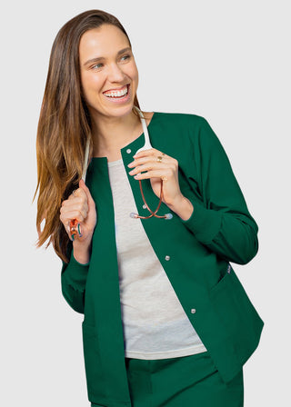 Adar Uniforms Womens Two Pocket Warm-Up Scrub Jacket