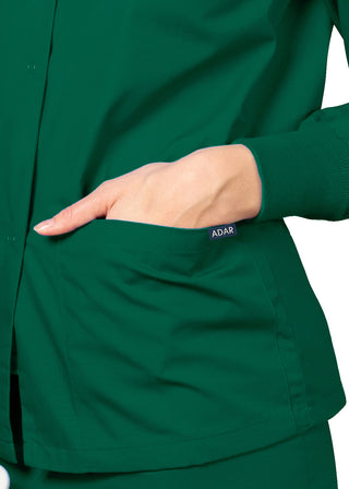 Adar Uniforms Womens Two Pocket Warm-Up Scrub Jacket