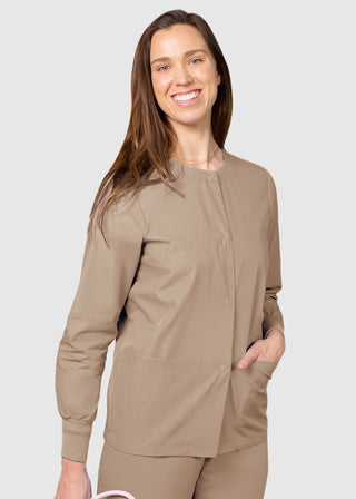 Adar Uniforms Womens Two Pocket Warm-Up Scrub Jacket