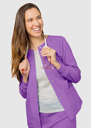 Adar Uniforms Womens Two Pocket Warm-Up Scrub Jacket