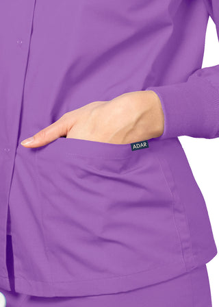 Adar Uniforms Womens Two Pocket Warm-Up Scrub Jacket