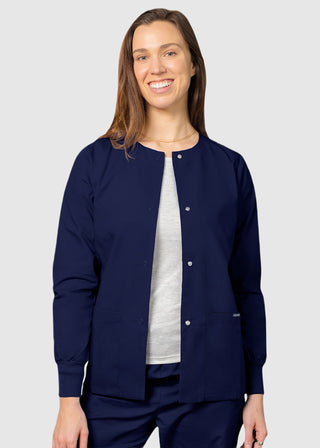 Adar Uniforms Womens Two Pocket Warm-Up Scrub Jacket