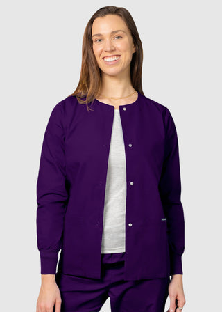 Adar Uniforms Womens Two Pocket Warm-Up Scrub Jacket