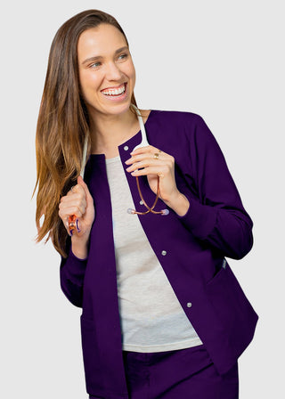 Adar Uniforms Womens Two Pocket Warm-Up Scrub Jacket