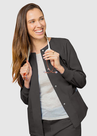 Adar Uniforms Womens Two Pocket Warm-Up Scrub Jacket