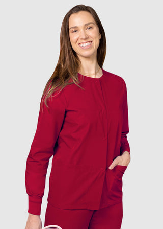 Adar Uniforms Womens Two Pocket Warm-Up Scrub Jacket