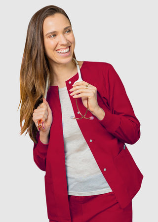 Adar Uniforms Womens Two Pocket Warm-Up Scrub Jacket